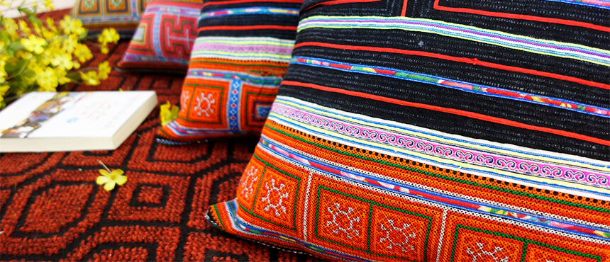 Vietnam handmade pillow case